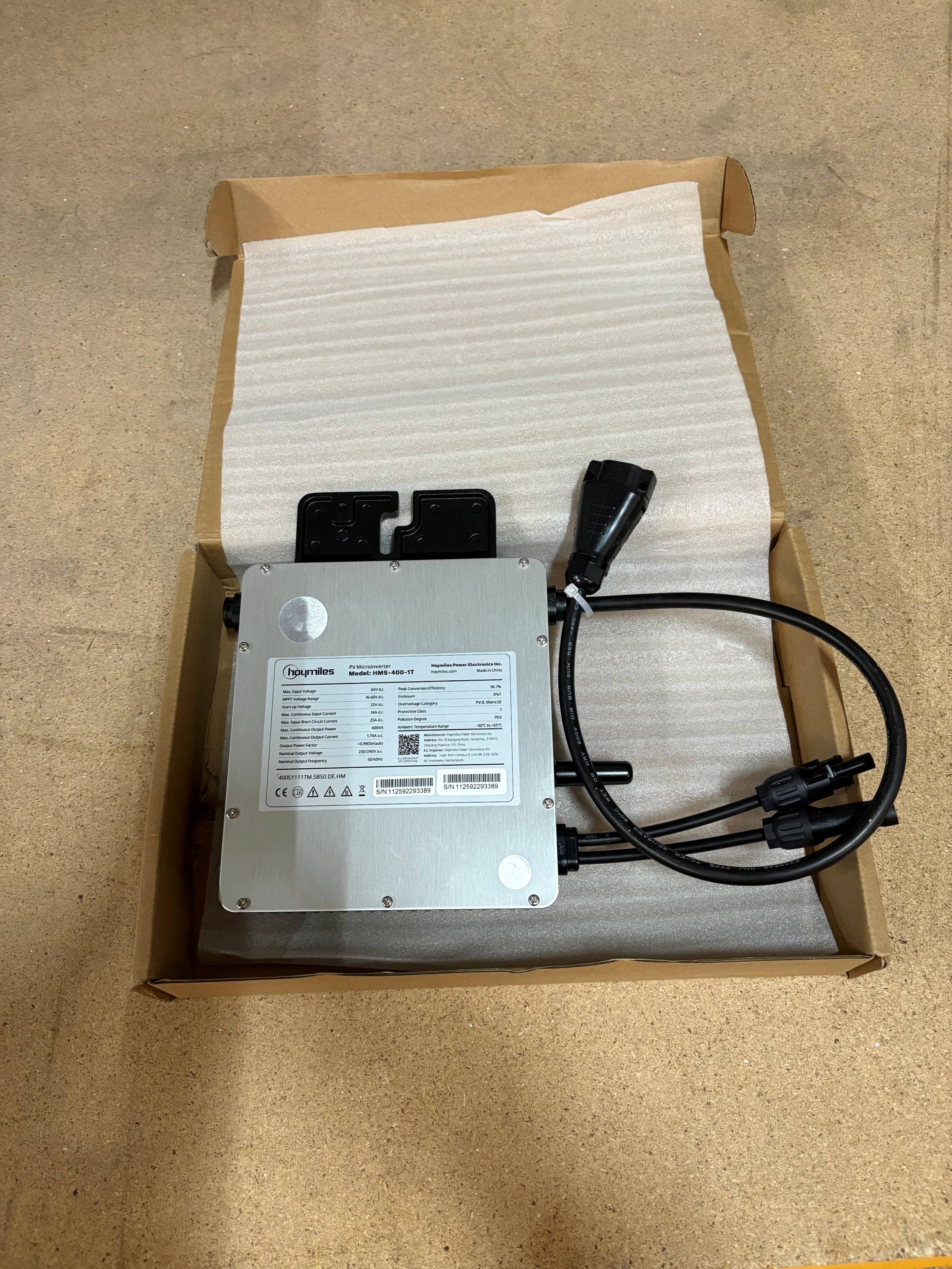 400W Hoymiles Mikro Wechselrichter HMS-400-1T ohne WiFi Inverter Solar Balkonkraftwerk