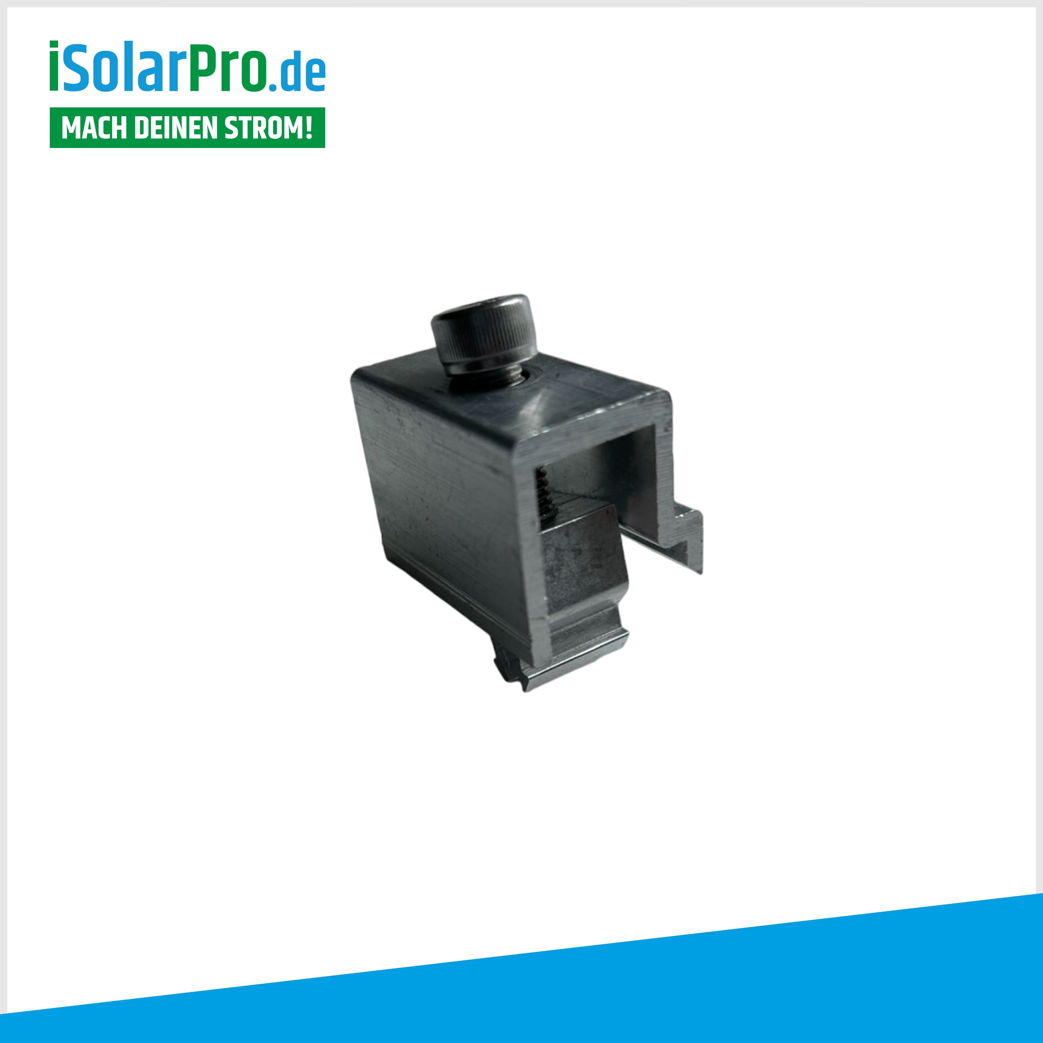 ISOLARPRO PREMIUM Aluminium-Kreuzverbinder für Solarmontageprofil 32x40 mm