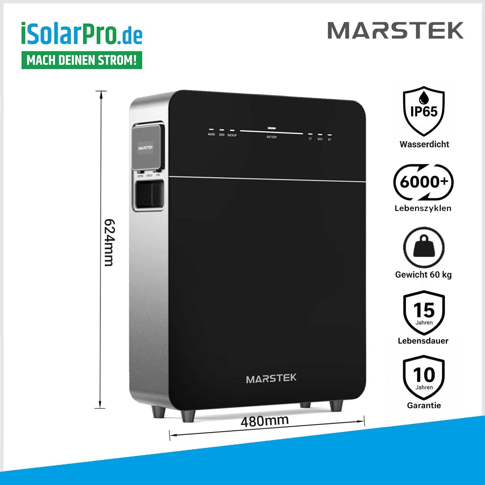 1740W/800 Balkonkraftwerk mit Speicher: 4× 435W Trina Vertexs+ Solarmodule + 5.12 kW Solarspeicher Marstek Venus E3.0 + ESTAR ENERGY ES-800W Mikroinverter