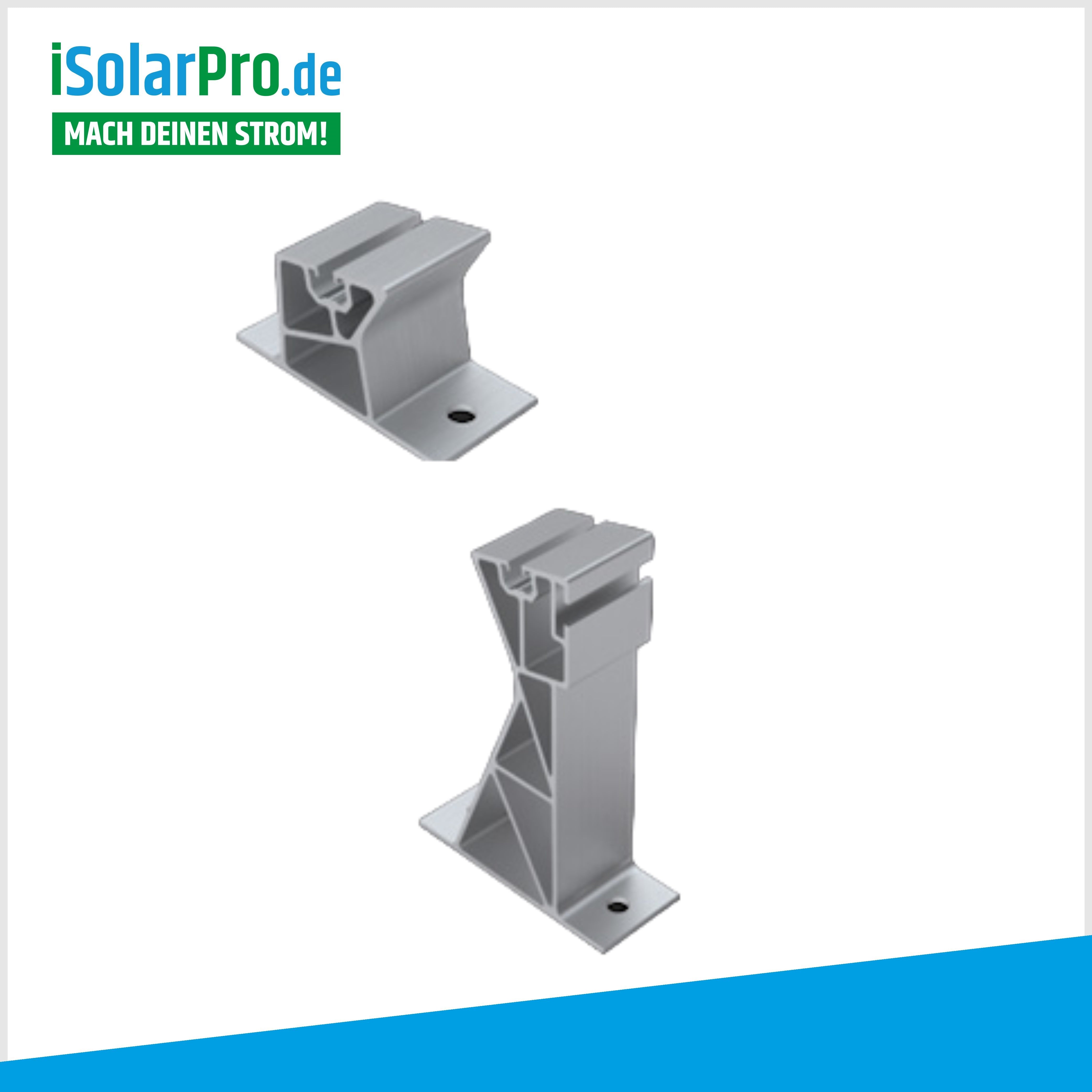 Montagehalterung aus Aluminium niedrig (K-45-8)