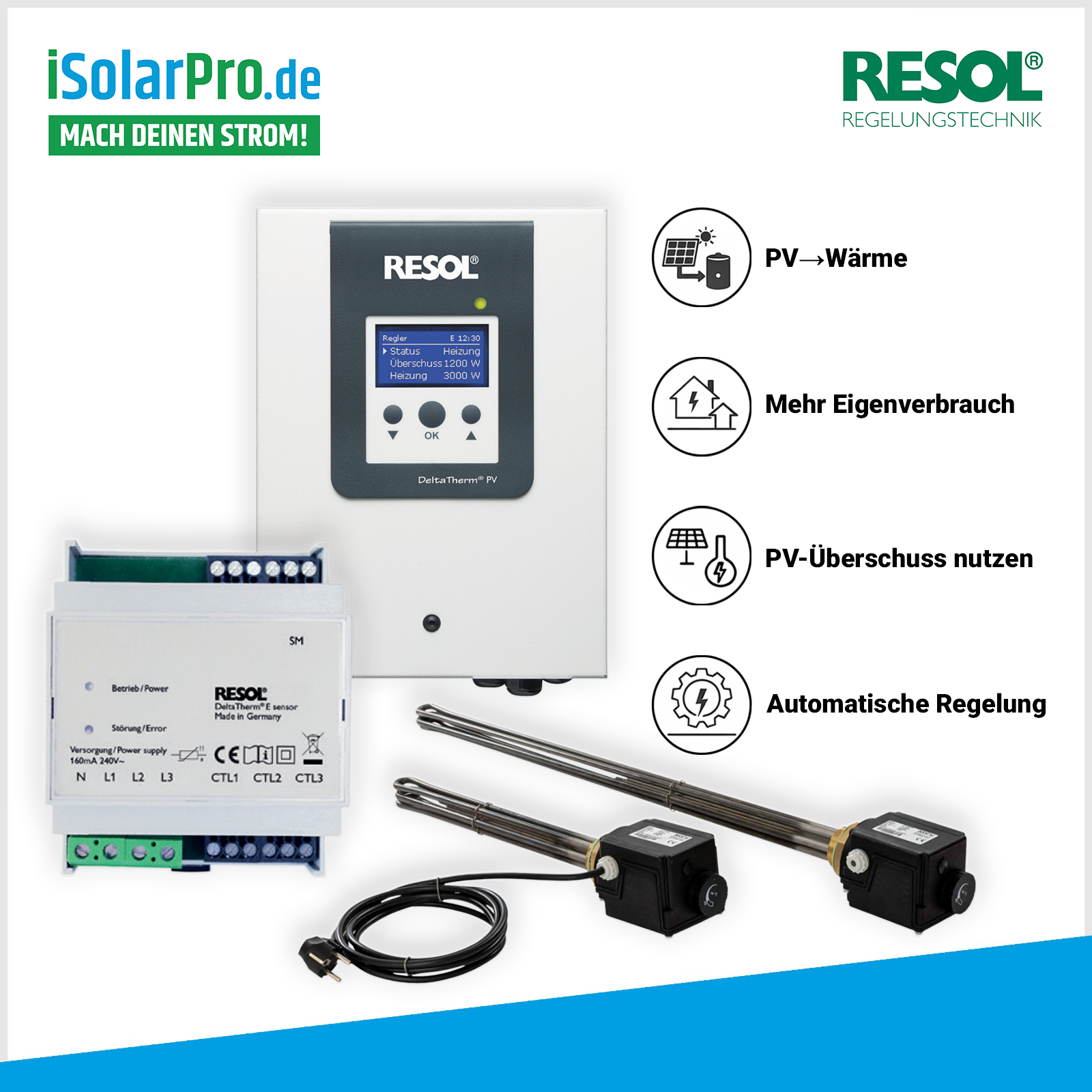 Set_RESOL_DeltaTherm_PV_3_kW_my-PV_Einschraubheizk_rper_3_kW_Power-to-Heat_f_r_PV-_berschuss
