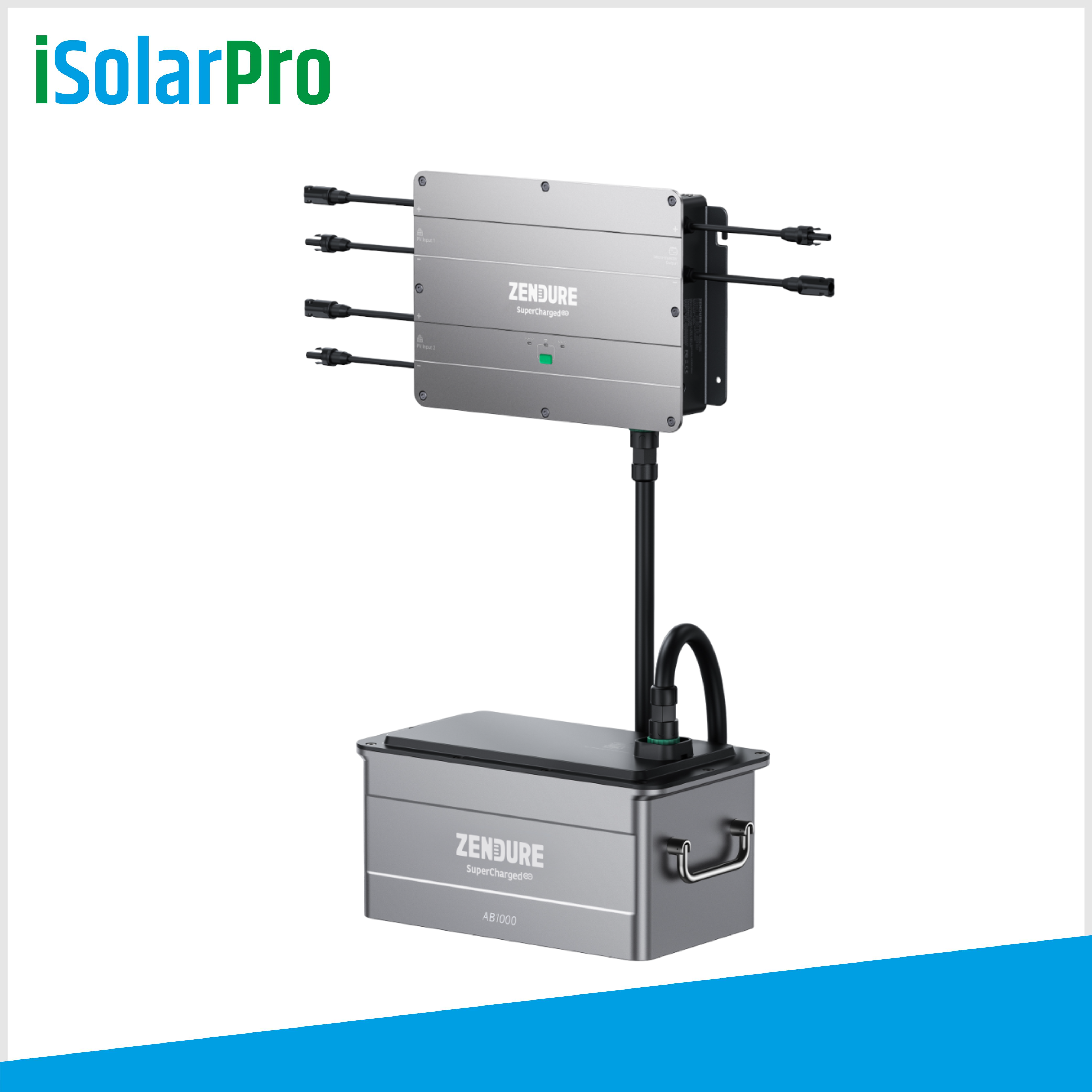 ZENDURE SolarFlow Set Smart PV Hub (AB1000) Balkonkraftwerk-Speichersystem mit 960Wh Batterie