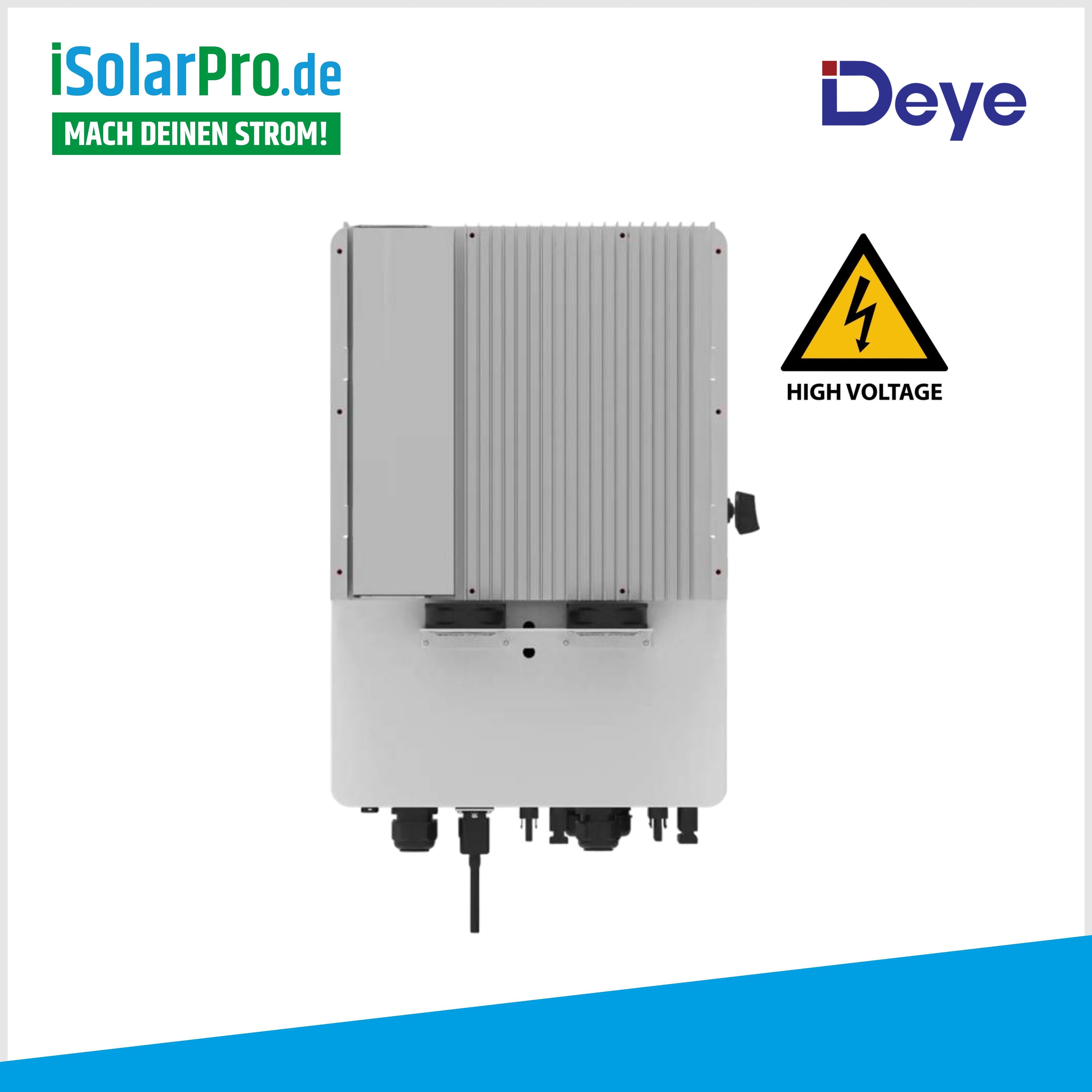 25kW Hybrid-Wechselrichter Deye SUN-25K-SG01HP3-EU-AM2 Dreiphasig Hochspannungsbatterie