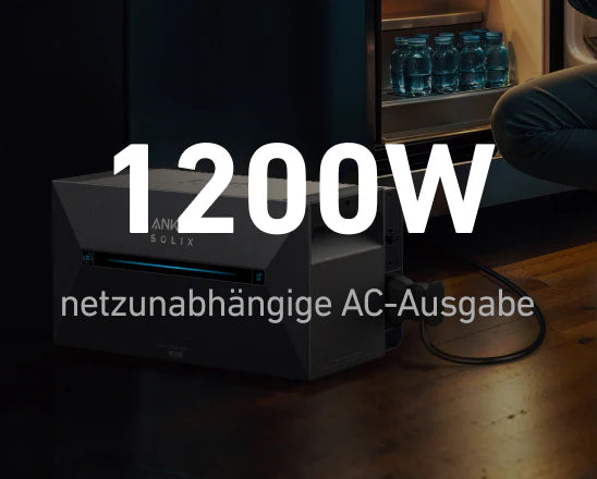 Anker SOLIX Solarbank 2 E1600 AC, Solarstromspeicher für Balkonkraftwerk Batterie