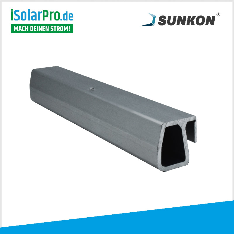 SUNKON Unterkonstruktion KOMPLETTSET für 8x PV-Module in Reihe Hochkant Ziegeldach