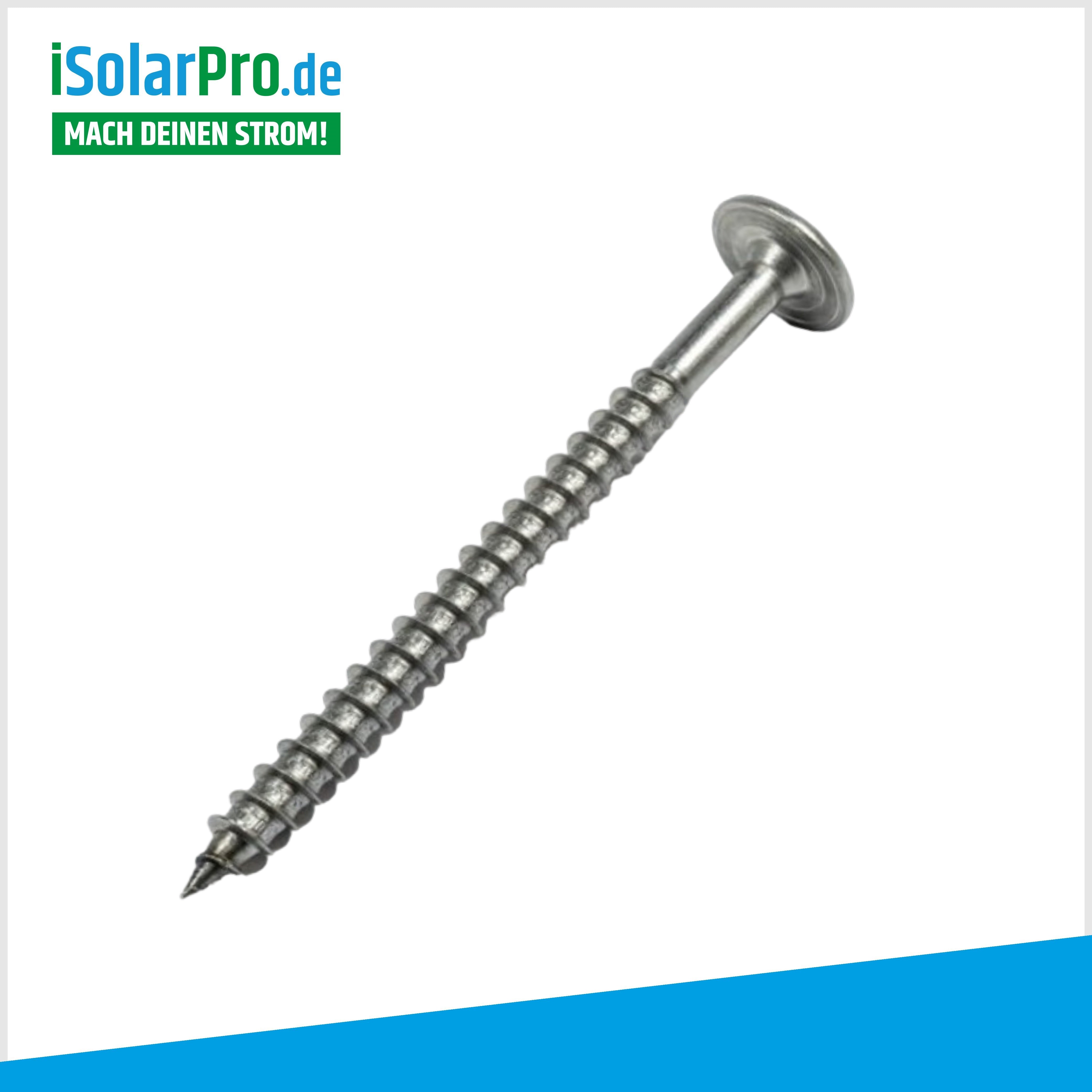 Washer head screw stainless steel A2 - M8 x 100mm