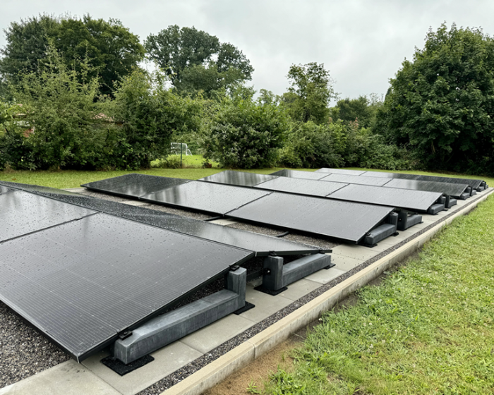 WATTSTONE 10° PV-Aufständerung für 4-PV Module im Ost-West Aufbau inkl. Klemmen und Bautenschutzmatten