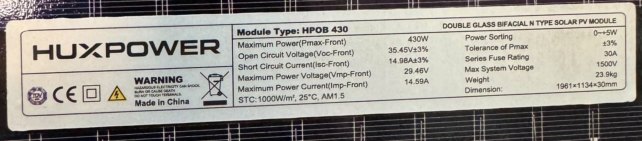 HUX-POWER® HPOB430