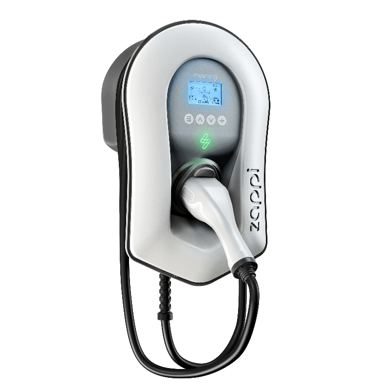 Myenergi ZAPPI-2H22TW-T Weiß Wallbox 11/22 kW (3-phasig), WLAN, Festes 6,5m Ladekabel, mit integriertem Hub