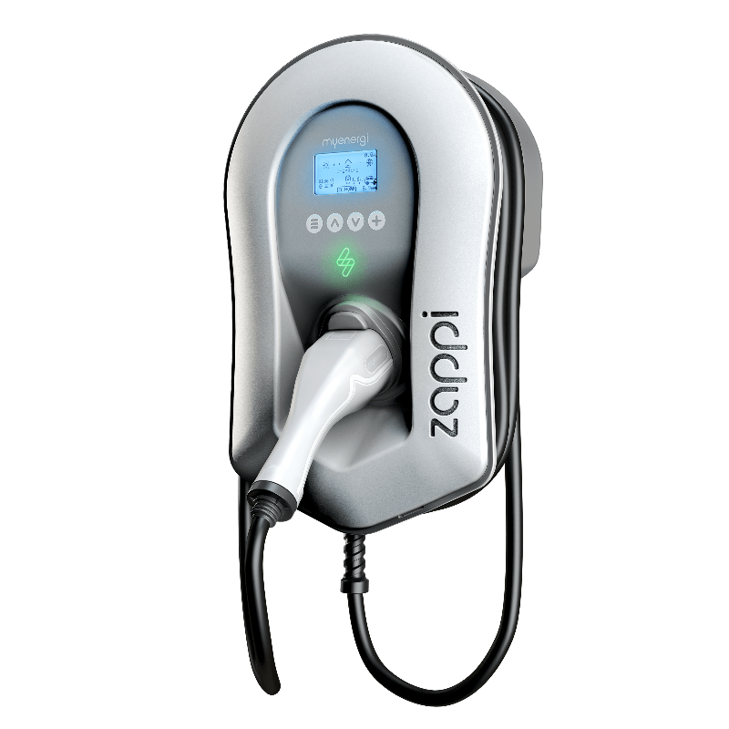 Myenergi ZAPPI-2H22TW-T Weiß Wallbox 11/22 kW (3-phasig), WLAN, Festes 6,5m Ladekabel, mit integriertem Hub
