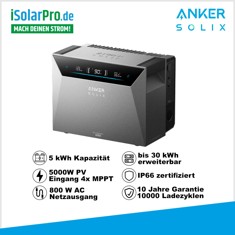 Anker SOLIX Solarbank 4 E5000 Pro 