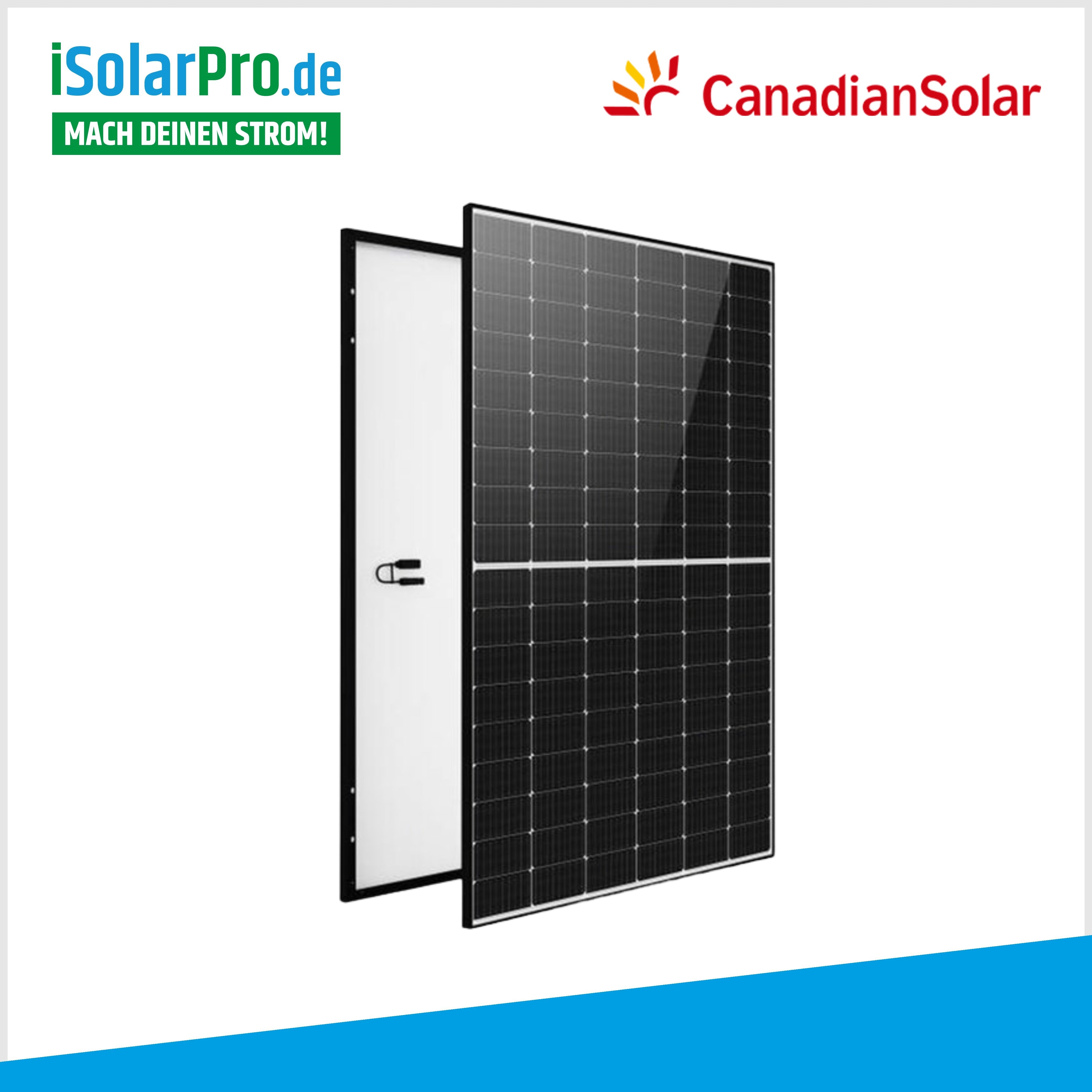 880/800W Balkonkraftwerk Komplettset / 2x 440W Canadian Solarmodule + 800W HERF Wechselrichter