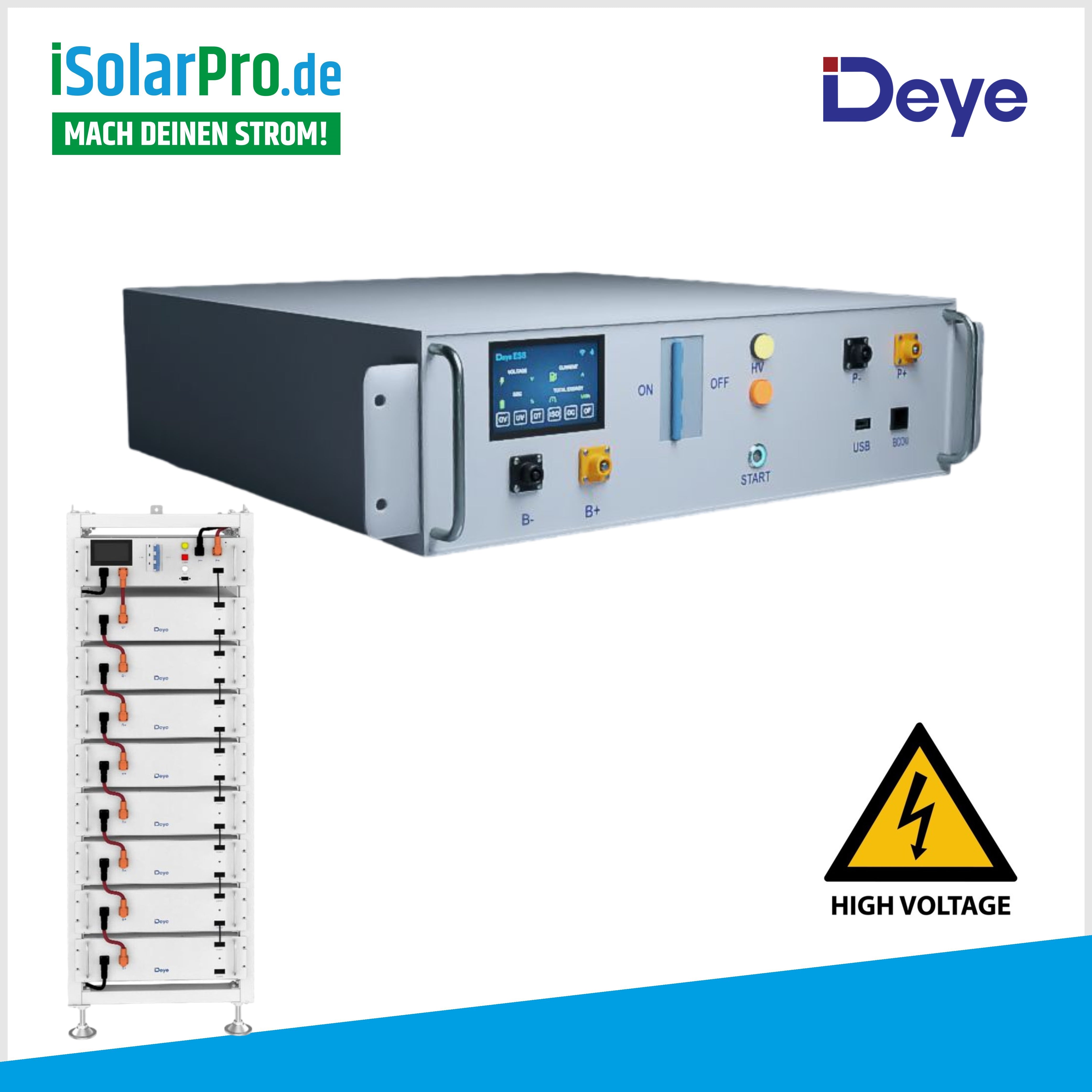 Deye BMS /  BOS-GM5.1 Control Box HVB750V/100A-EU für High Voltage Solarstromspeicher