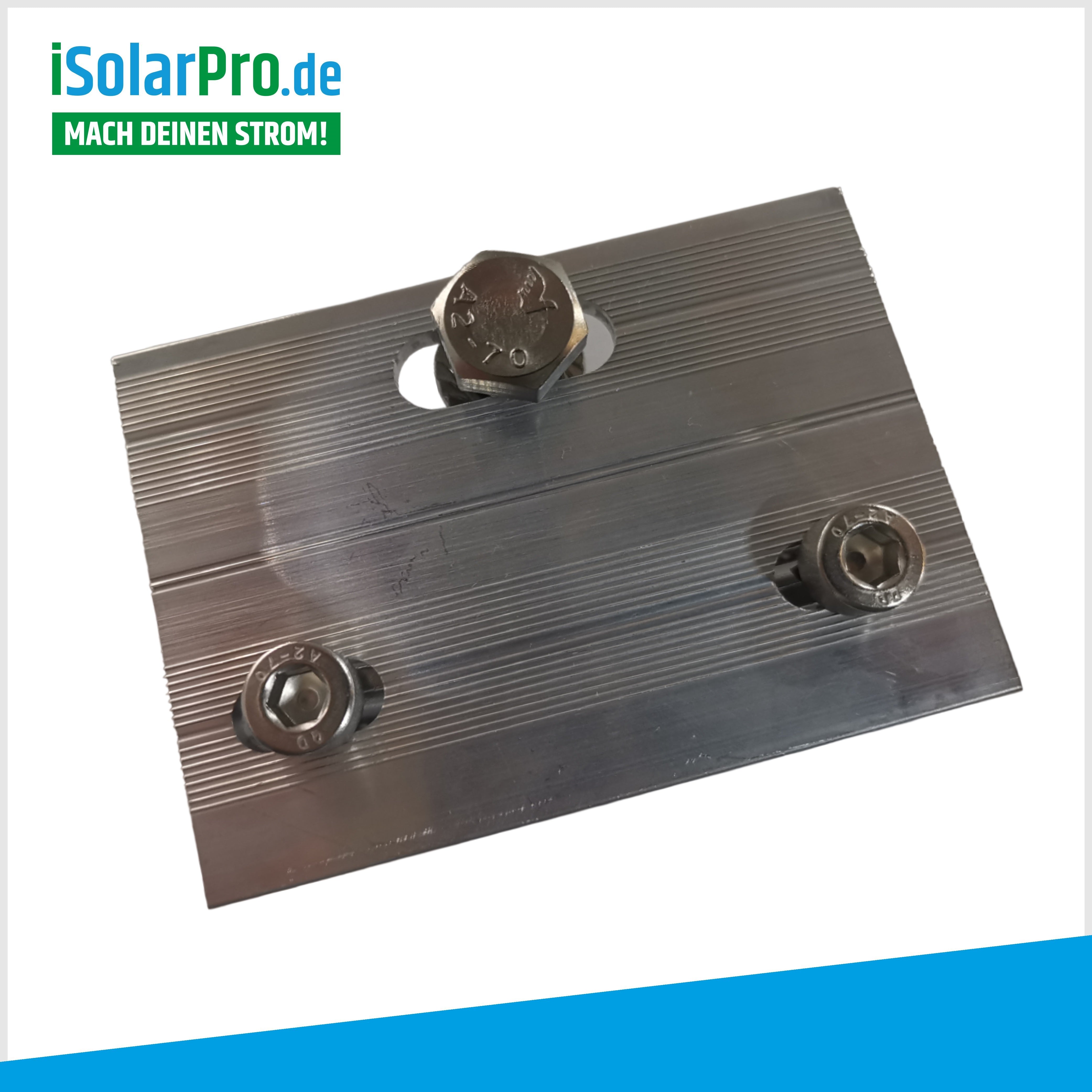 ALU cross connector plate for mounting rails 40 x 40