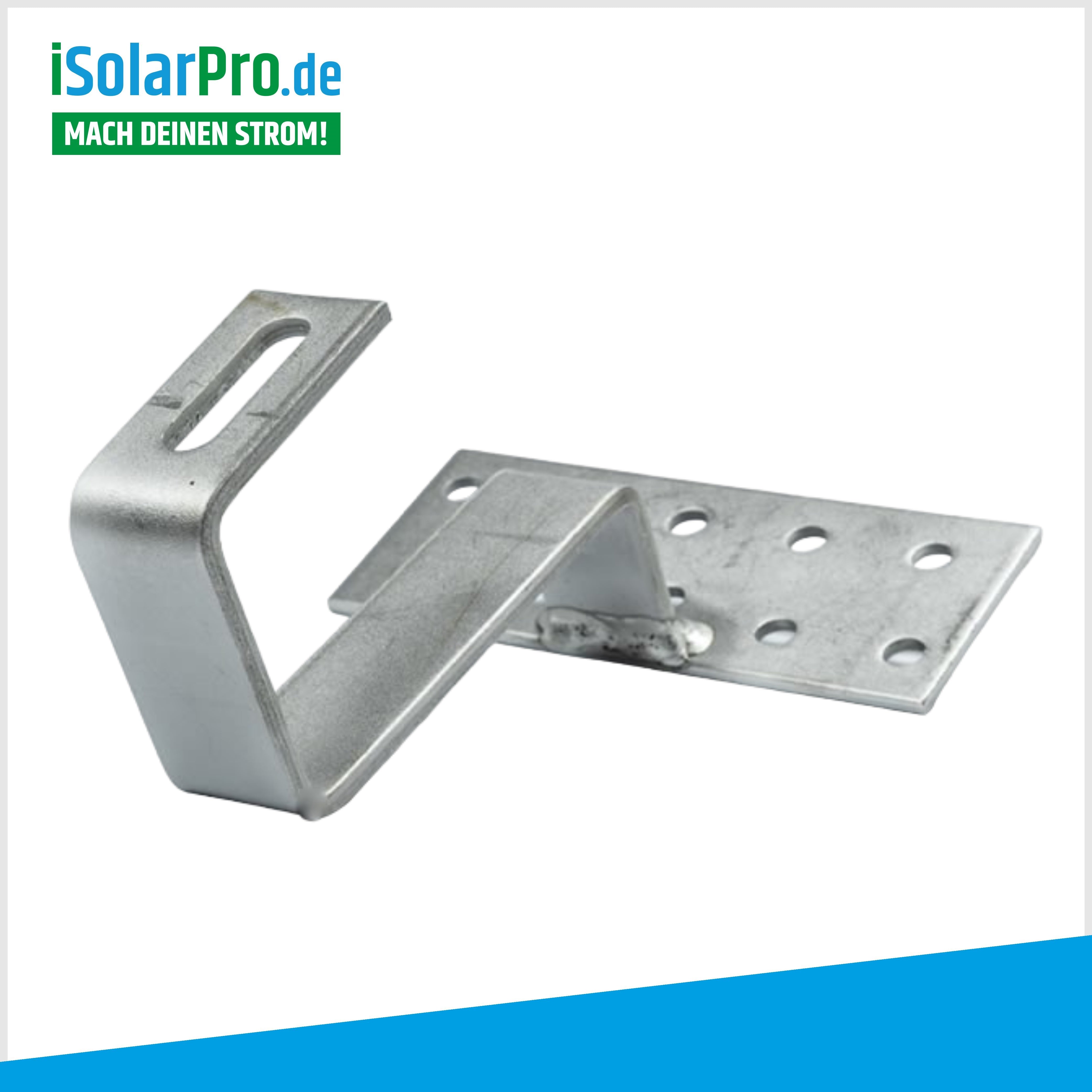 Roof mounting set for 4x solar panels 30mm upright, 1-row installation, tiled roof