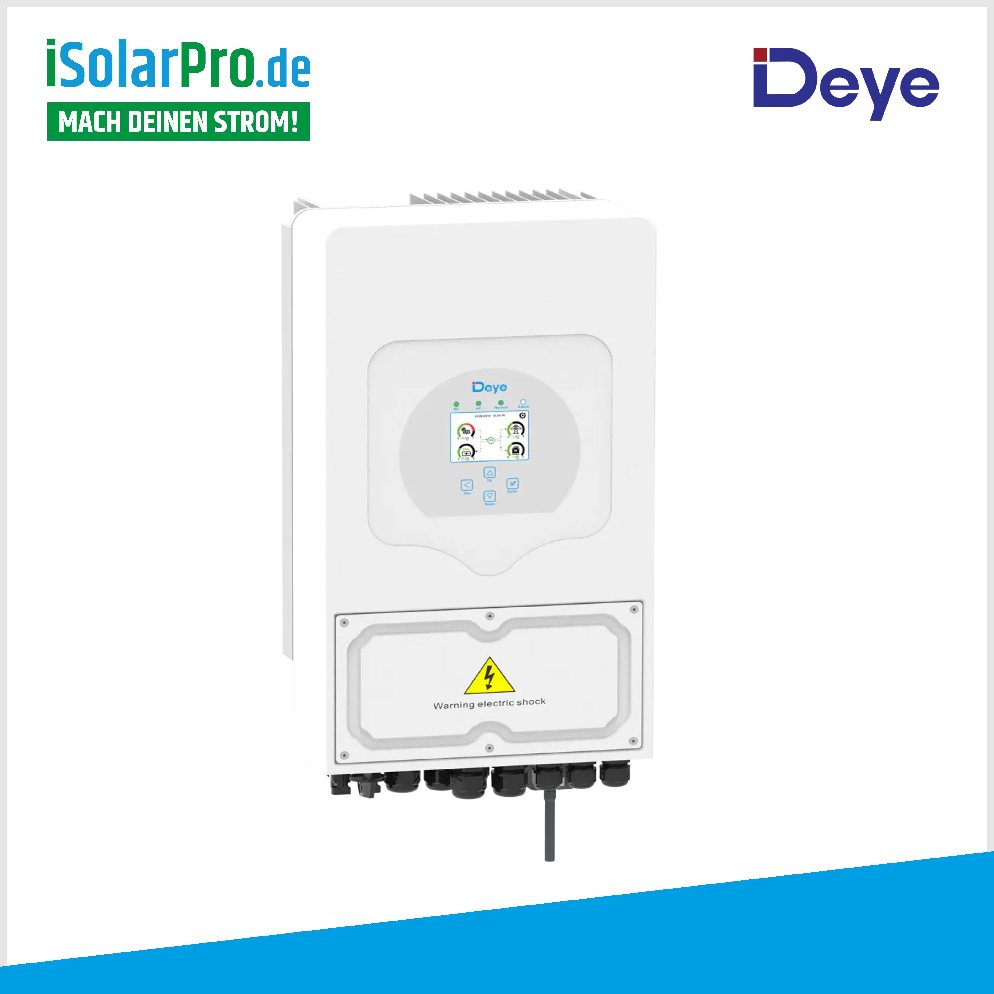 6kW Deye Hybrid-Wechselrichter SUN-6K-SG03LP1-EU Einphasig | 2 MPPT 48V