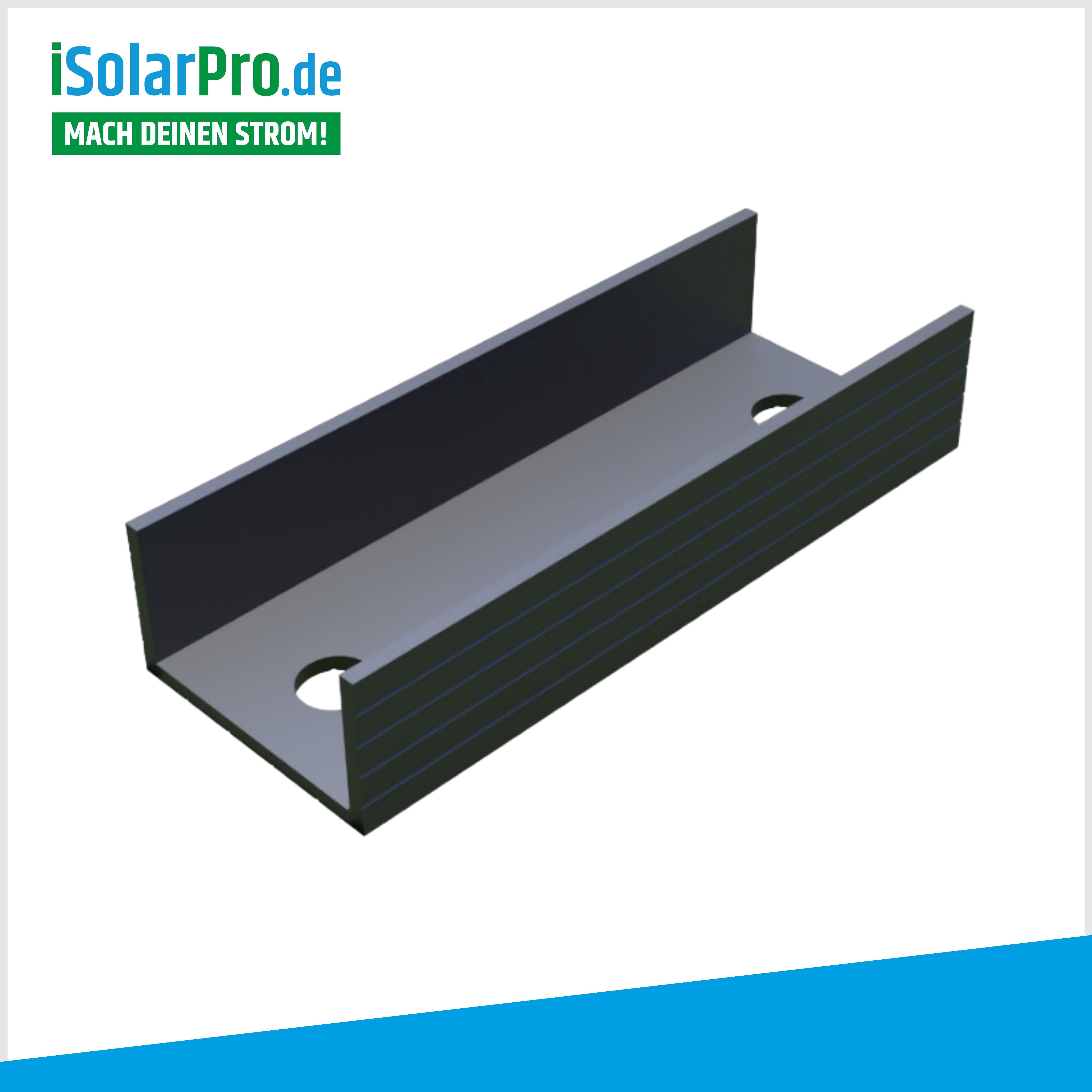 Profile connector for mounting rails 40 x 40 mm black 