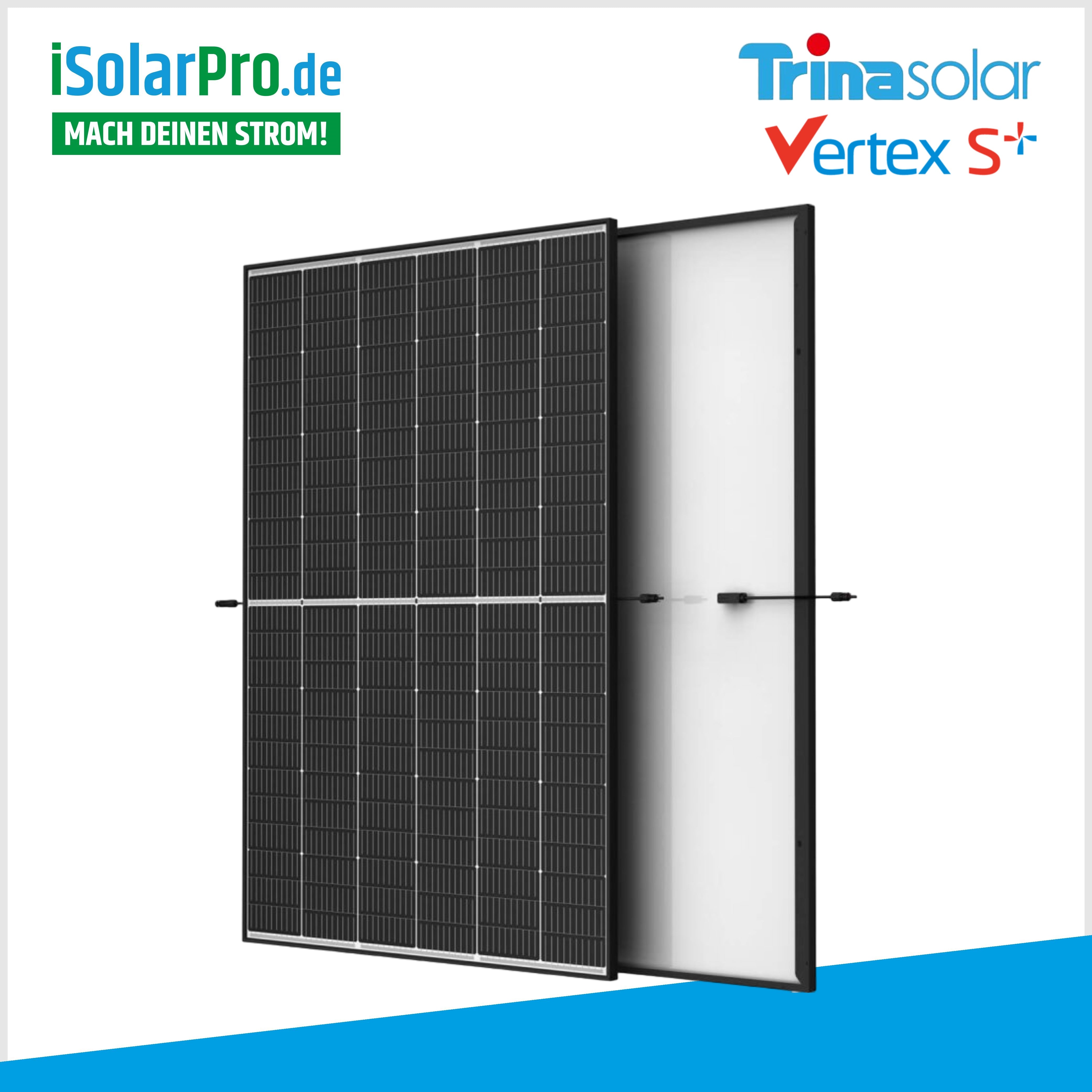 430W Trina Vertex S +  Glas Glas N-Typ i-TOPCon Solarmodule 1762x1134x30 mm Solarpanel Photovoltaik