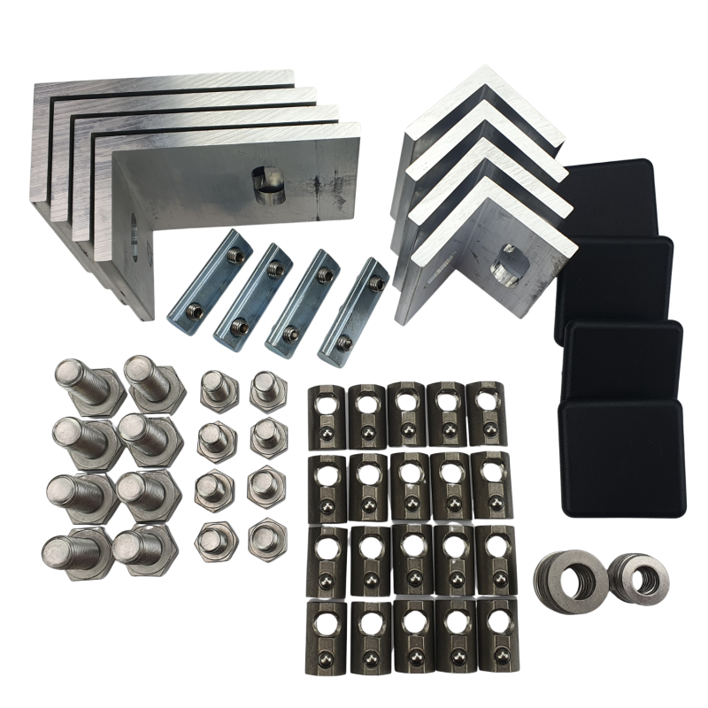 HUX-POWER® Aluminium Schutzsystem für 2 Wechselrichter I Wechselrichterunterstand DUO