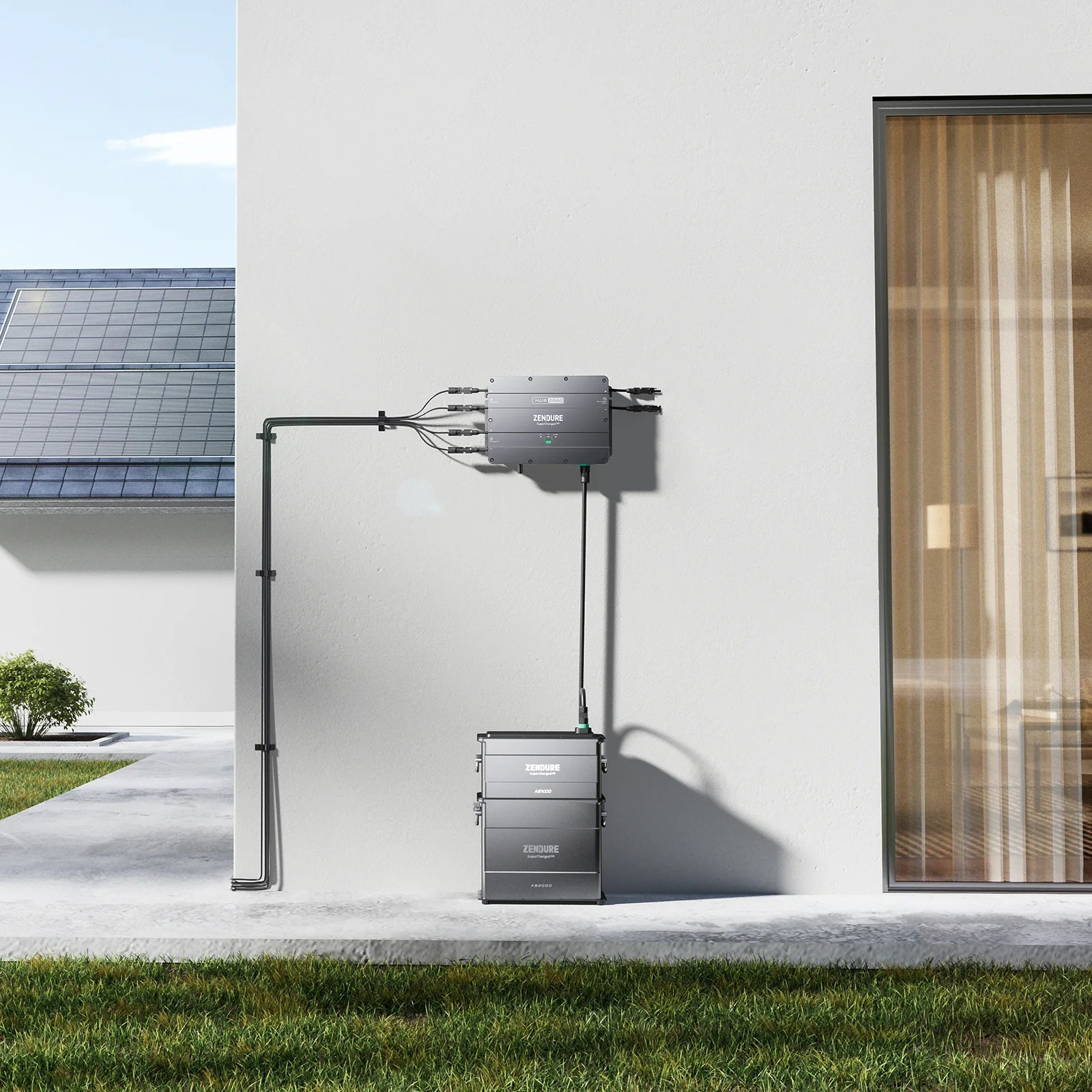 ZENDURE Hub 2000 + Batterie AB2000X (1920Wh) SolarFlow Smart PV Balkonkraftwerk-Speichersystem