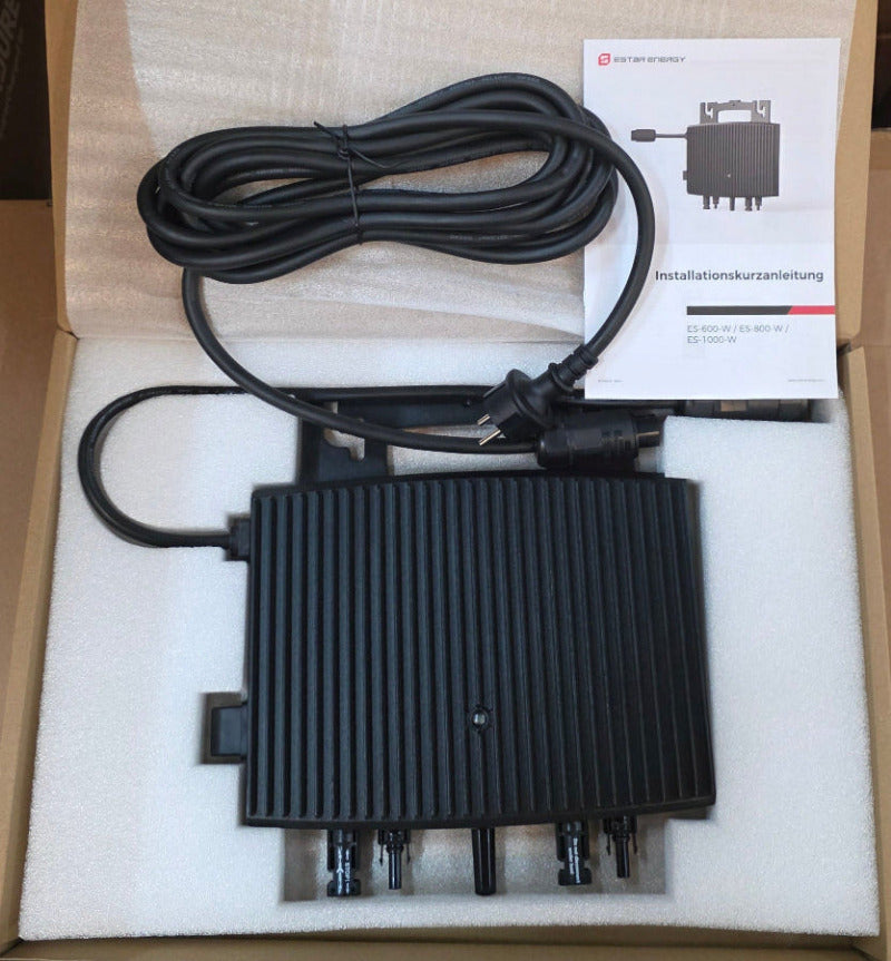 800W ESTAR ENERGY ES-800-W Mikro Wechselrichter Integriertes Wi-Fi & Bluetooth Inverter Solar Balkonkraftwerk