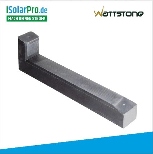 870 W Flachdach PV-Komplettset – 2× Trina Vertex S+ 435 W Bifazial · 800 W ESTAR Mikro-Wechselrichter · Wattstone 10° Betonaufständerung