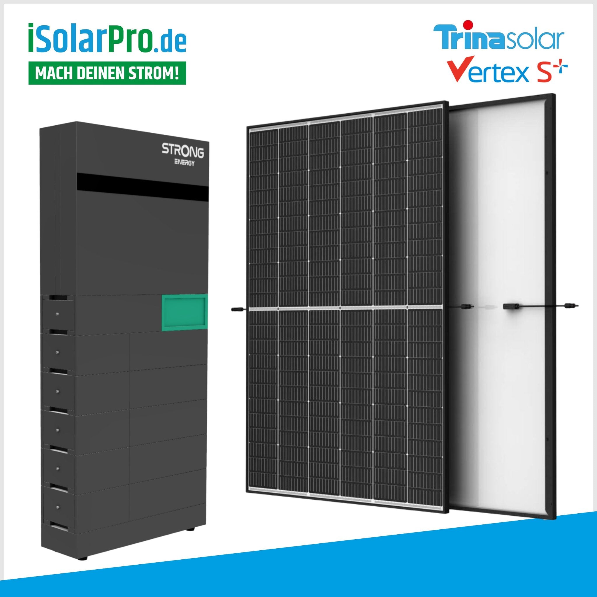 10kW/12,0kWh Solaranlage Set / 22x 450W Trina Vertex S+/ Alfred 10 STRONG ENERGY all-in-one Energiespeichersystem