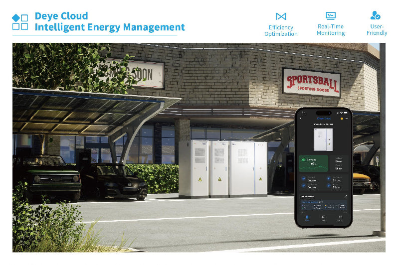 120 kWh Deye Hochvolt Batteriespeicher GE-F120-2H2 All-in-One mit 50 kW Hybridwechselrichter