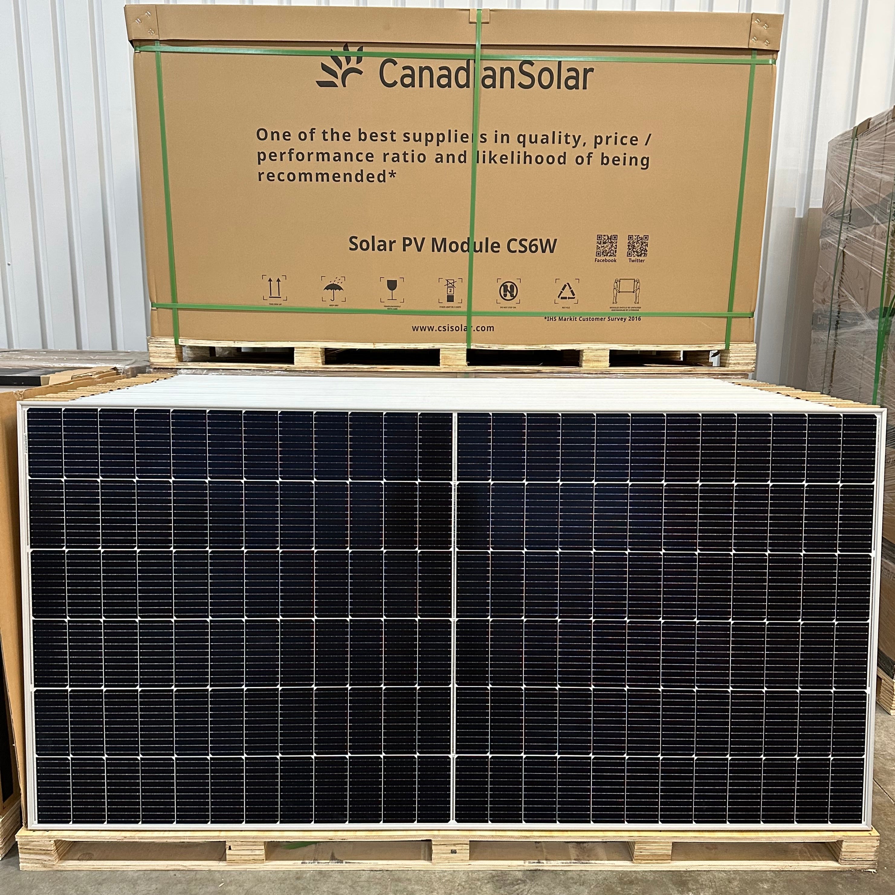 550W Canadian Solar HiKu6 Mono PERC Solar Modules 2261ˣ 1134ˣ 35mm Solar Panel Photovoltaic