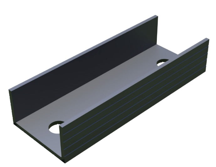 Profilverbinder für Montageschienen 40 x 40 mm schwarz