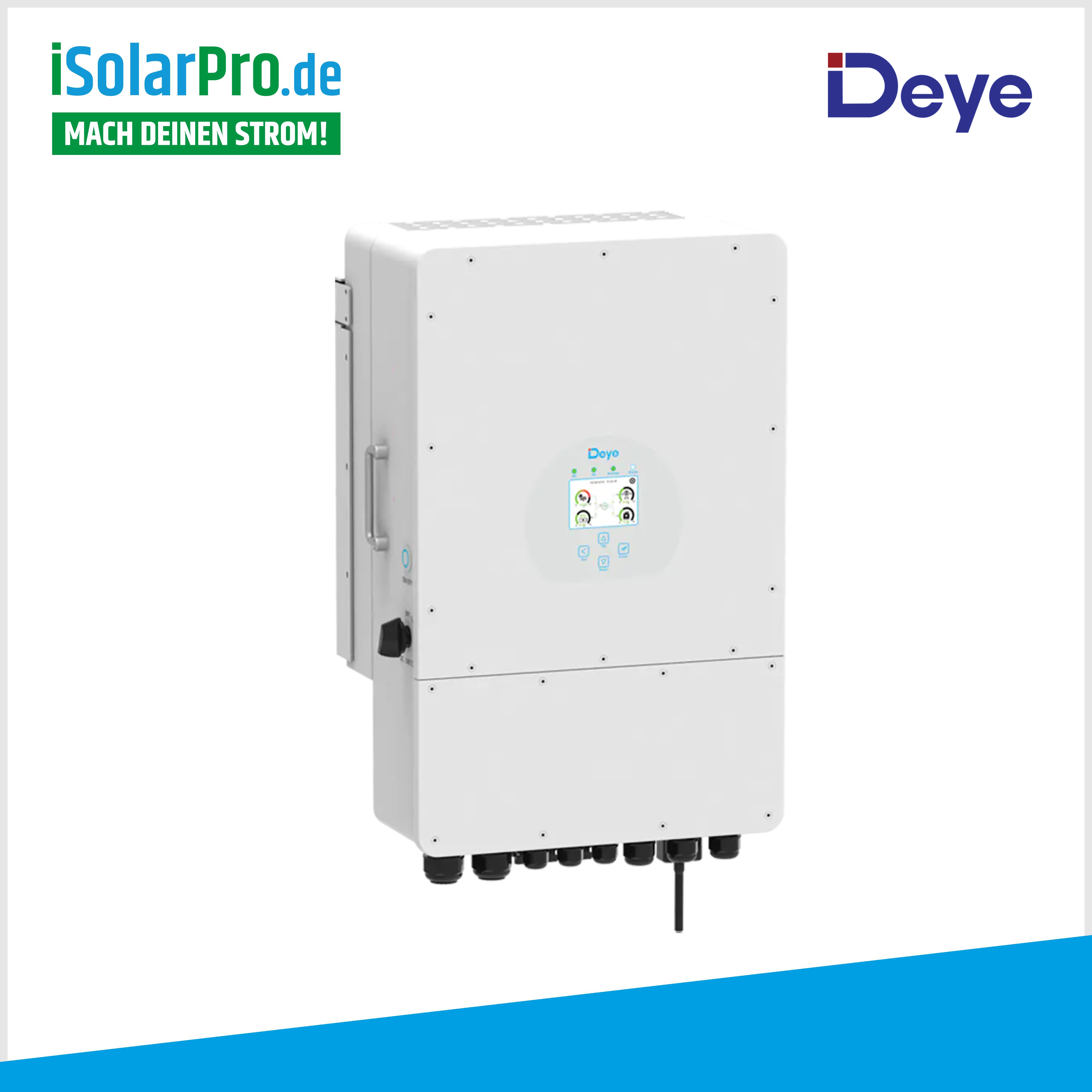 8kW PV-Anlage Set 19x 415W HYUNDAI Solarmodule + 8kW Deye Wechselrichter +6,14 kWh PV-Speicher Deye + Wallbox zappi