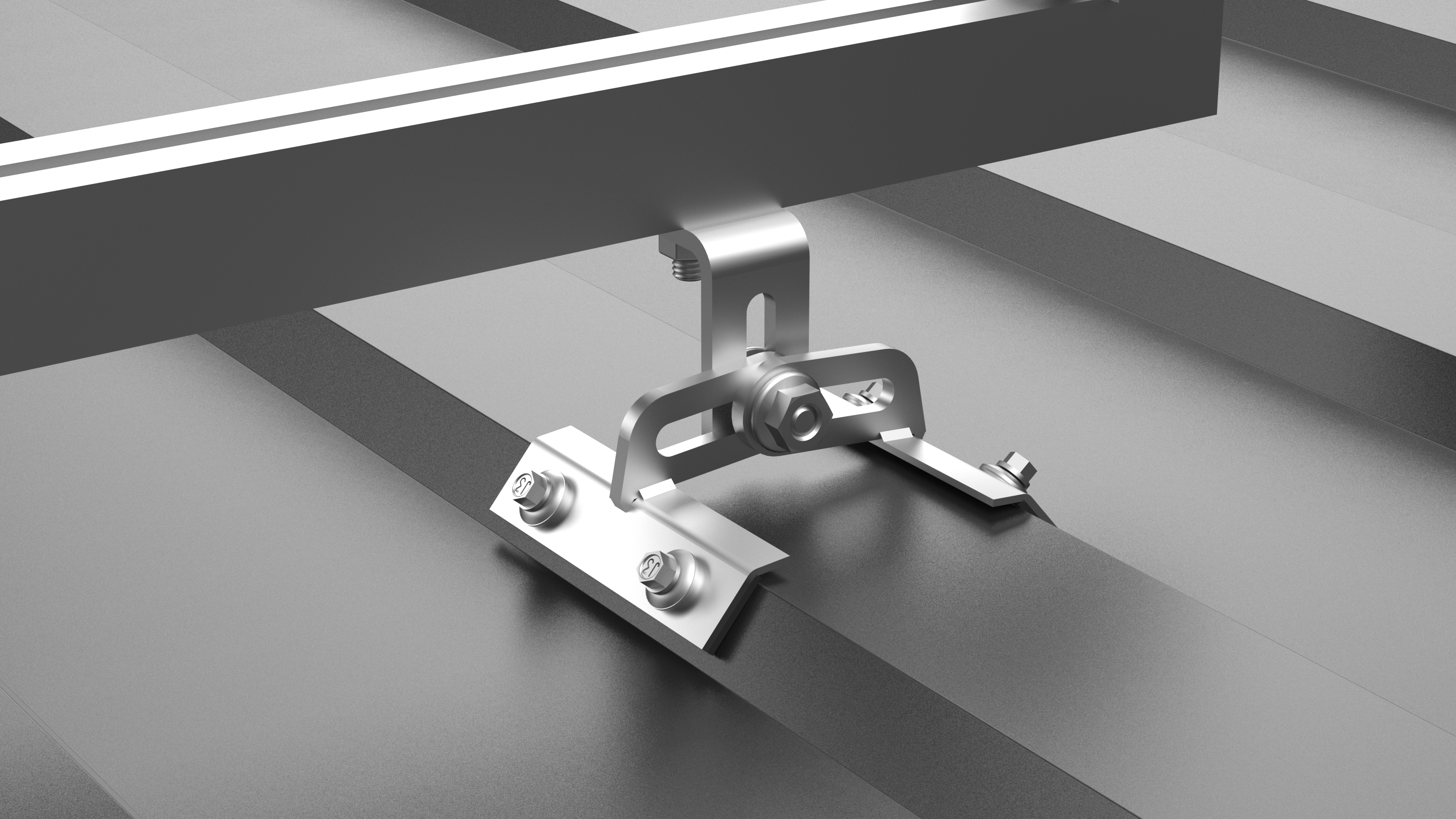 Fastening holder with adjustment option for trapezoidal sheet metal (K-13) 